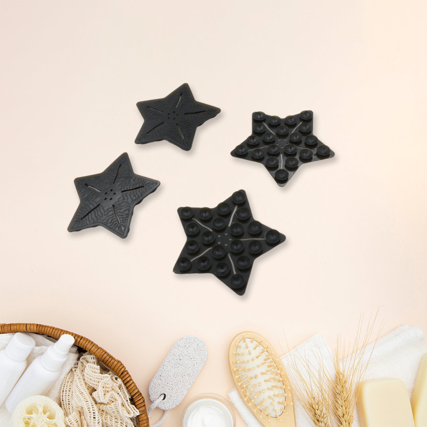 Mini Pvc Anti-Slip Bat Mat Non Slip Baby Bath Mats, Mini Child Safety Anti Slip Shower Mats Star,& Leaf Shaped for Kids (4 pc Set) Mini Pvc Anti-Slip Bat Mat Non Slip Baby Bath Mats, Mini Child Safety Anti Slip Shower Mats Star,& Leaf Shaped for Kids (4 pc Set)